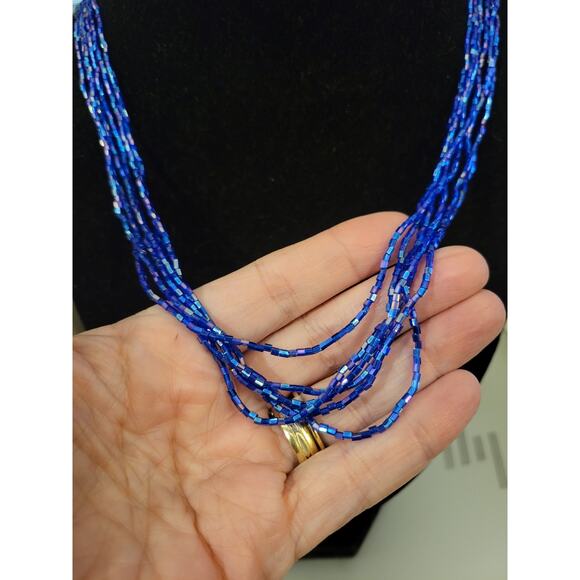 Multi Strand Blue Lapis from Napal - Picture 3 of 6